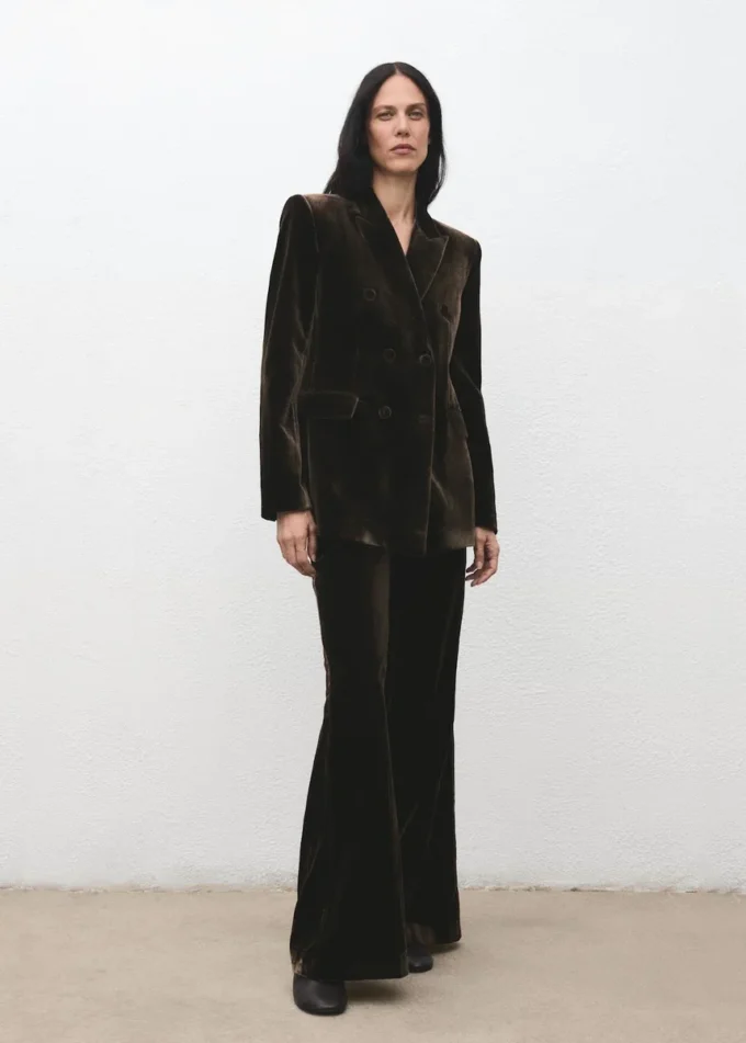 Dvouřadé sametové sako Dvouřadé sametové sako