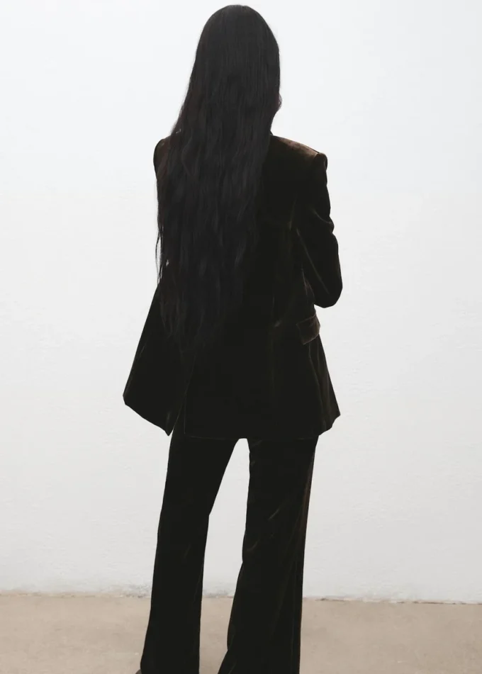 Dvouřadé sametové sako Dvouřadé sametové sako