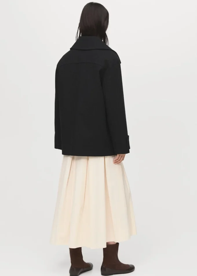 Dvouřadový kabát z vlněné směsi Dvouřadový kabát z vlněné směsi