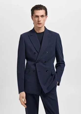Dvouřadový slim fit sako Monaco