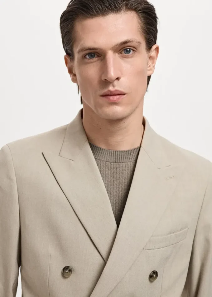 Dvouřadový slim fit sako Monaco Dvouřadový slim fit sako Monaco