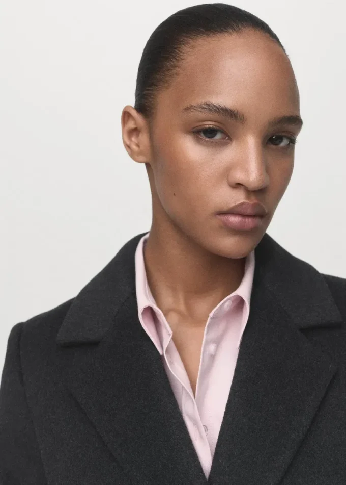 Dvouřadový vlněný kabát Dvouřadový vlněný kabát