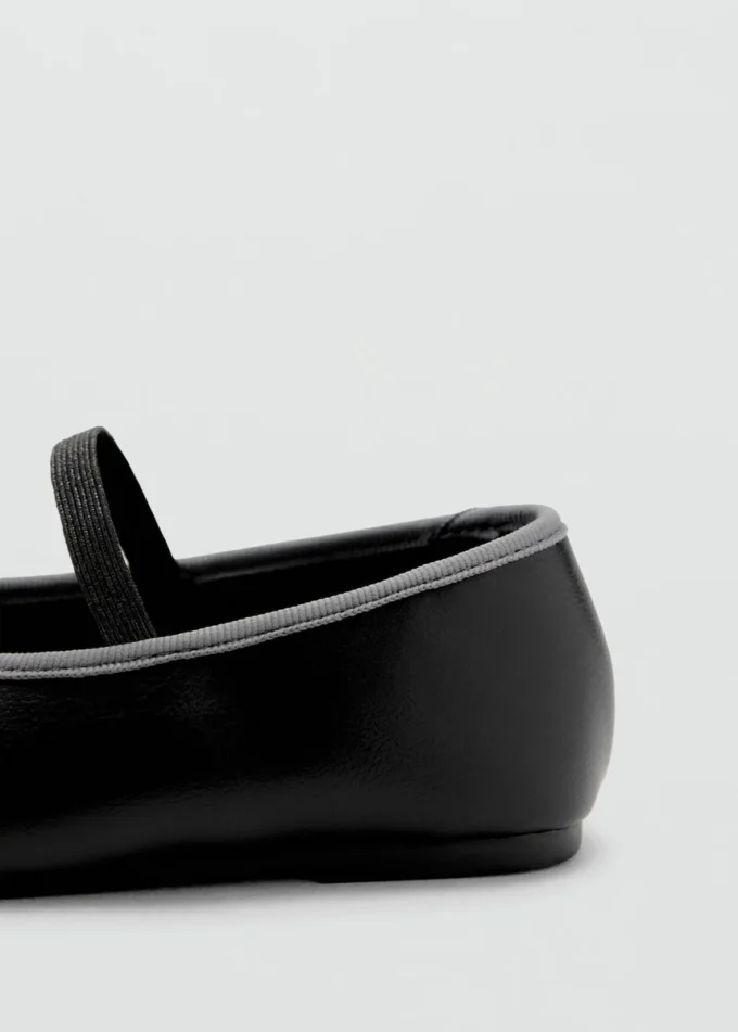 Dvoubarevné baleríny s mašlí