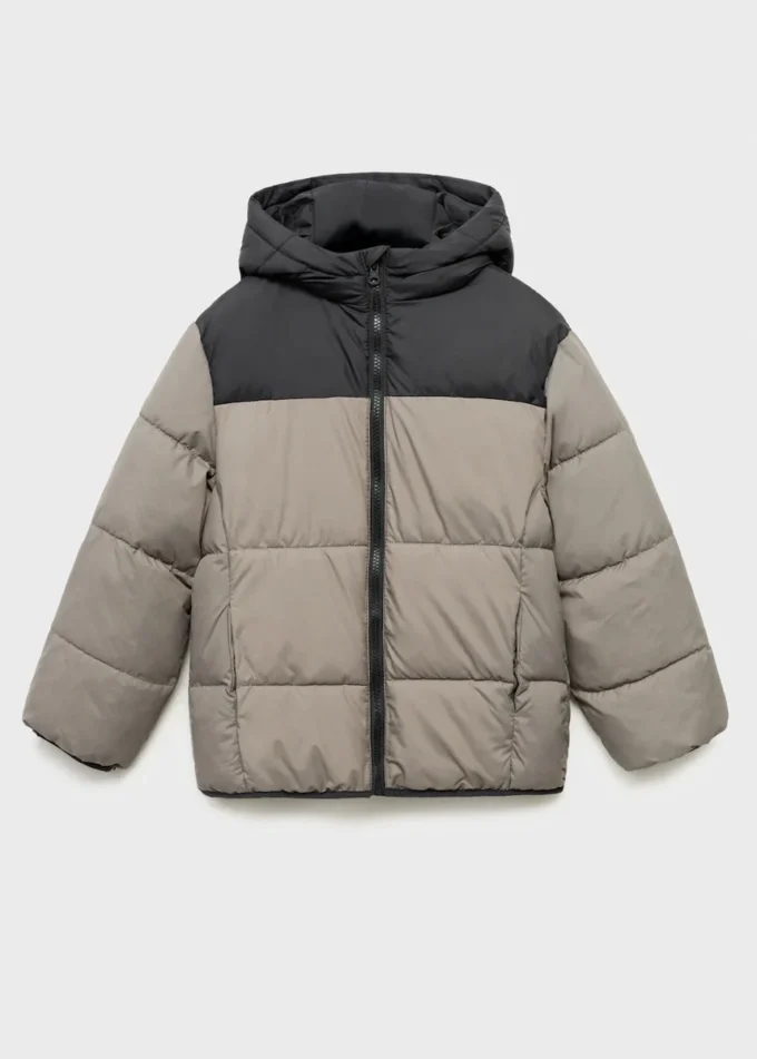 Dvoubarevná prošívaná bunda Dvoubarevná prošívaná bunda