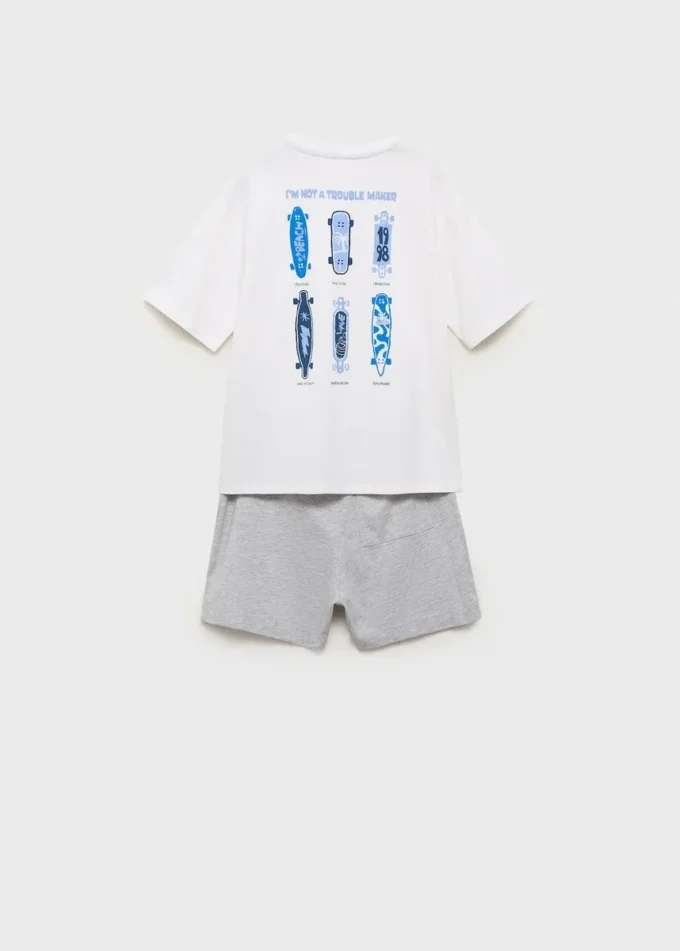 Dvoudílné krátké pyžamo Dvoudílné krátké pyžamo