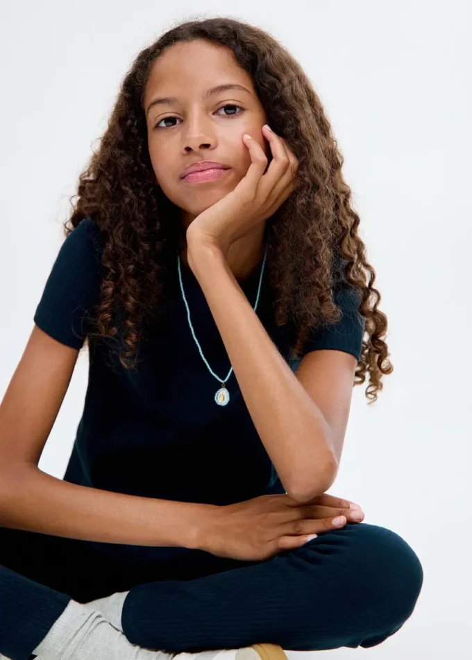 Žebrované bavlněné tričko Žebrované bavlněné tričko