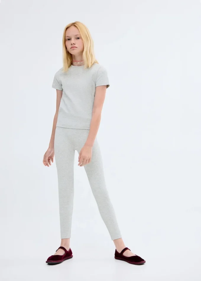 Žebrované bavlněné tričko Žebrované bavlněné tričko