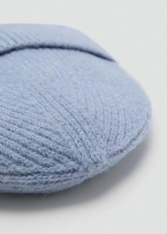 Žebrovaná čepice z lurexu Žebrovaná čepice z lurexu