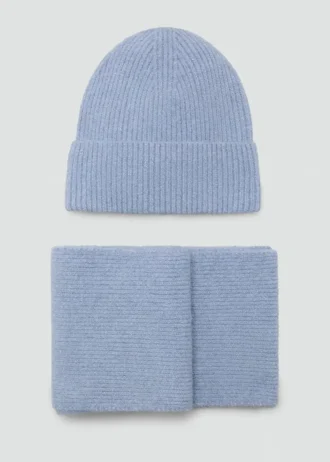 Žebrovaná lurexová šála