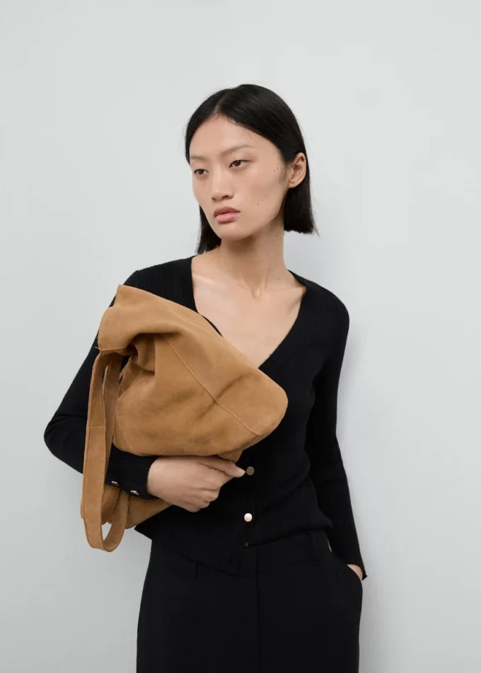 Žebrovaný kardigan na knoflíky Žebrovaný kardigan na knoflíky