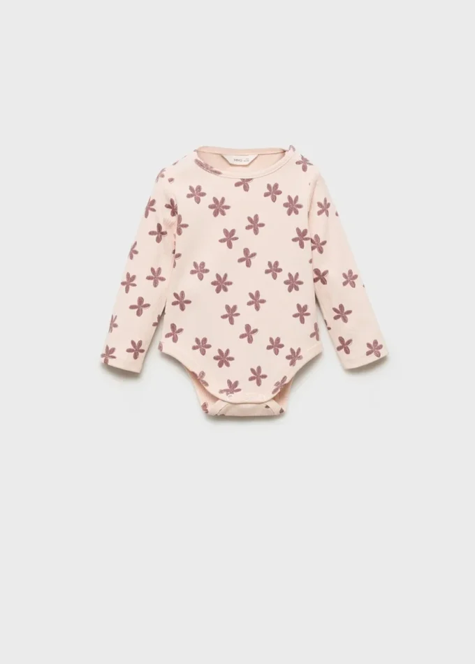 Žebrovaný květinový body Žebrovaný květinový body