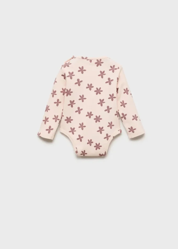 Žebrovaný květinový body Žebrovaný květinový body