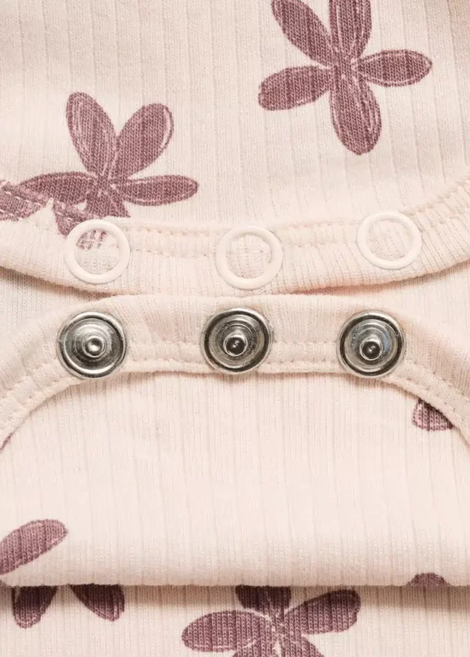 Žebrovaný květinový body Žebrovaný květinový body