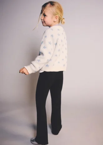 Žebrované legíny s rozšiřujícími se nohavicemi Žebrované legíny s rozšiřujícími se nohavicemi