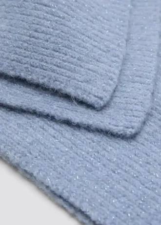 Žebrovaná lurexová šála