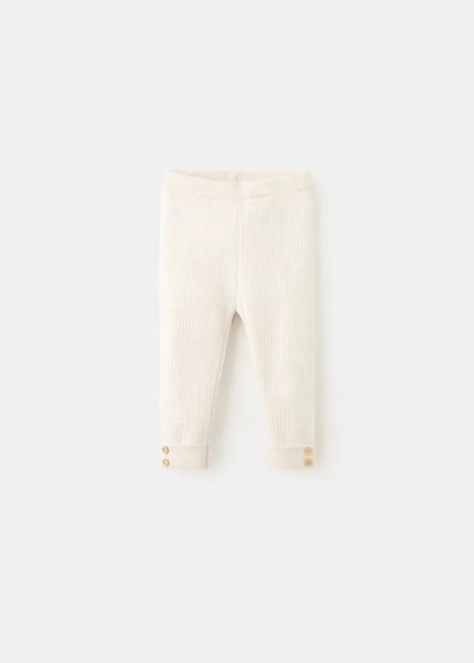 Žebrované pletené legíny Žebrované pletené legíny