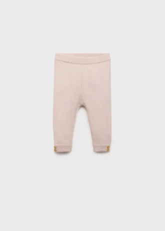 Žebrované pletené legíny