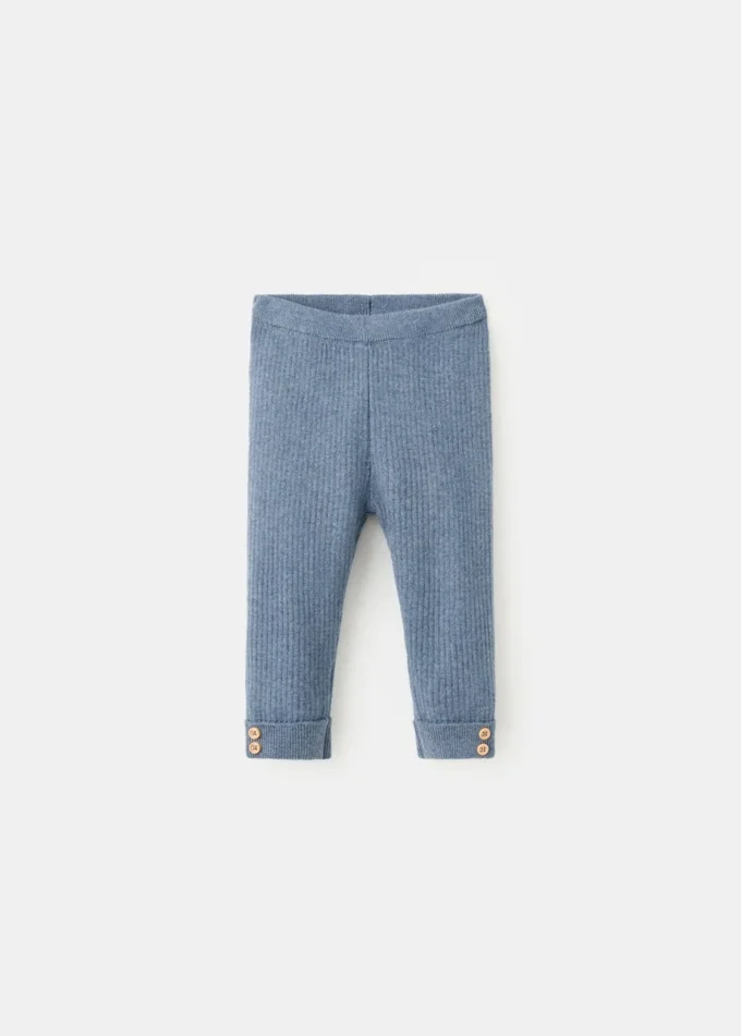 Žebrované pletené legíny Žebrované pletené legíny