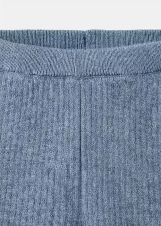 Žebrované pletené legíny