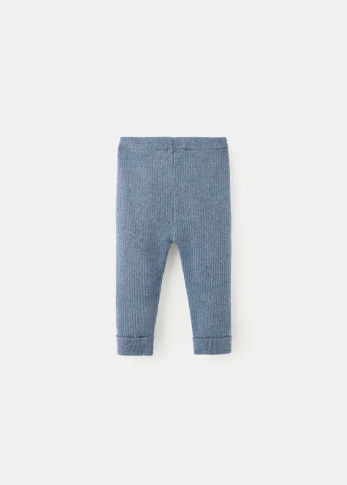 Žebrované pletené legíny Žebrované pletené legíny