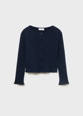 Žebrovaný pletený svetr