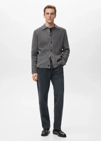 Žebrovaný pletený svetr