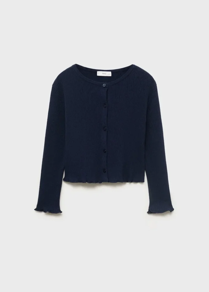 Žebrovaný pletený svetr Žebrovaný pletený svetr