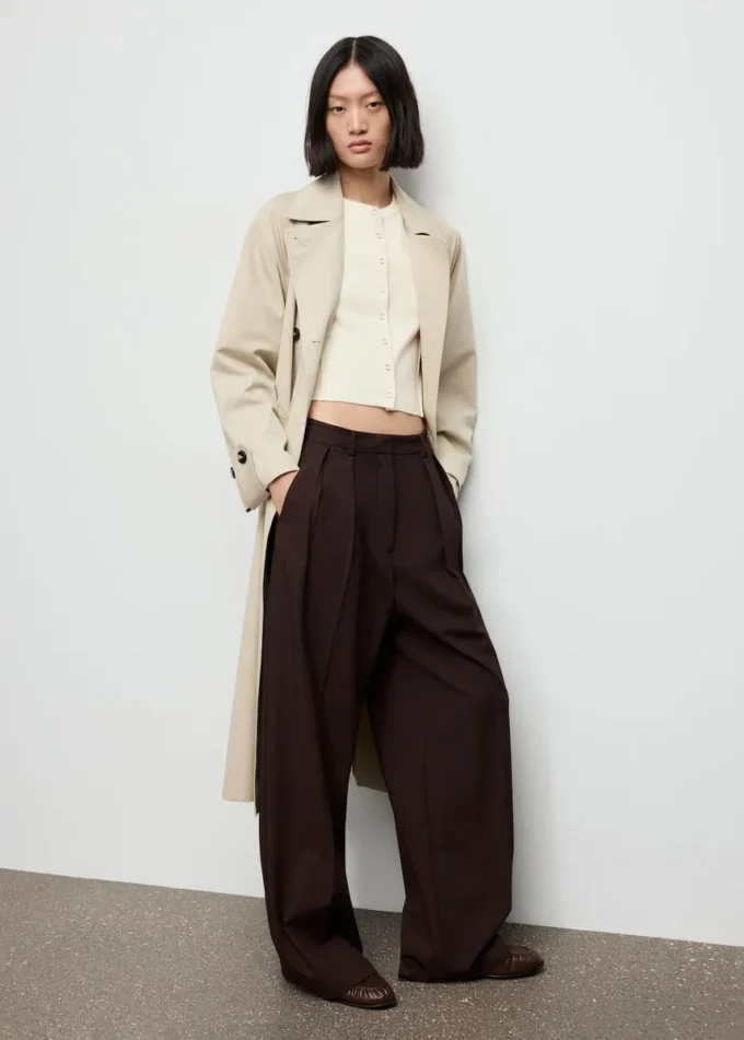 Žebrovaný pletený svetr Žebrovaný pletený svetr