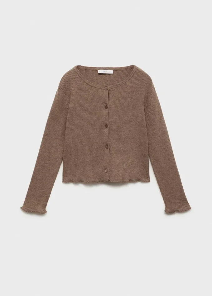 Žebrovaný pletený svetr Žebrovaný pletený svetr