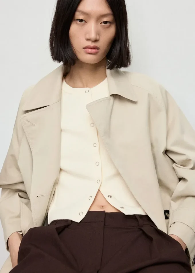 Žebrovaný pletený svetr Žebrovaný pletený svetr