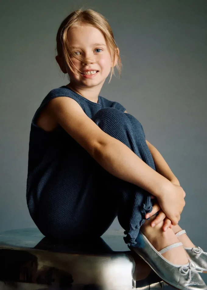 Žebrovaná pletená vesta Žebrovaná pletená vesta