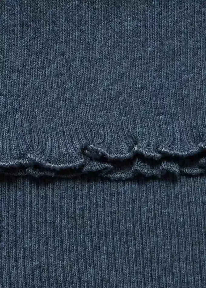 Žebrovaná pletená vesta Žebrovaná pletená vesta