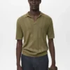 Žebrované polo tričko Žebrované polo tričko