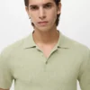 Žebrované polo tričko Žebrované polo tričko