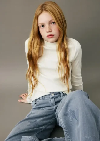 Žebrované tričko s dlouhým rukávem Žebrované tričko s dlouhým rukávem