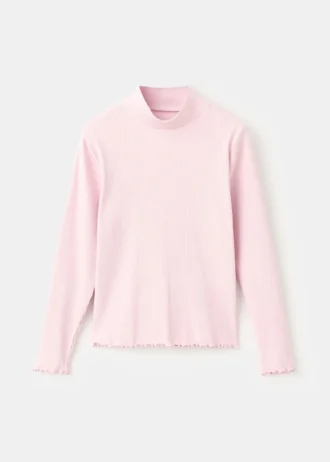 Žebrované tričko s dlouhým rukávem