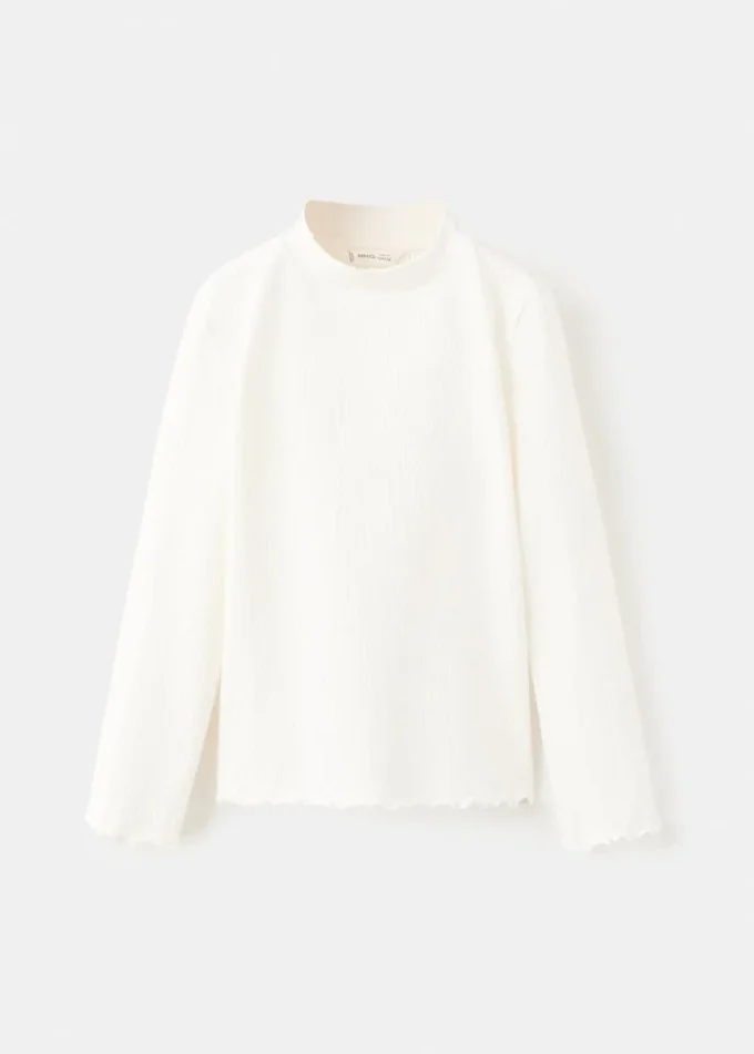 Žebrované tričko s dlouhým rukávem Žebrované tričko s dlouhým rukávem