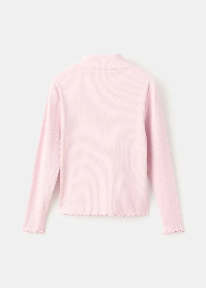 Žebrované tričko s dlouhým rukávem Žebrované tričko s dlouhým rukávem