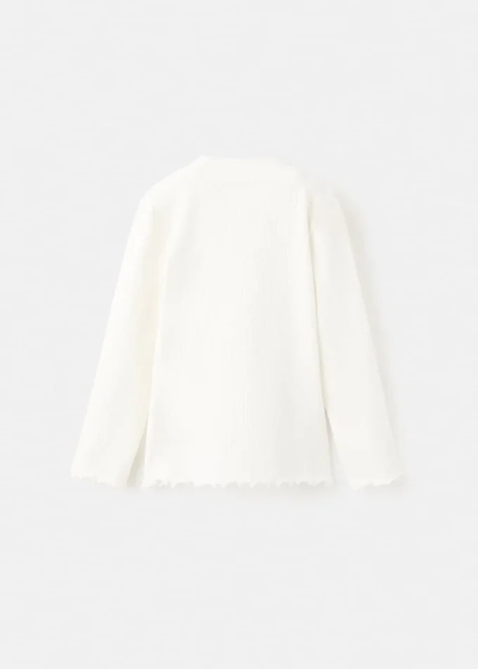 Žebrované tričko s dlouhým rukávem Žebrované tričko s dlouhým rukávem