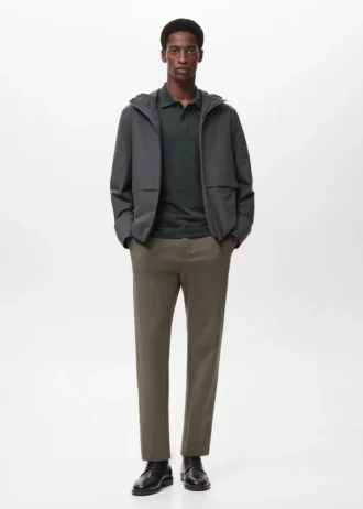 Elastické kalhoty slim fit se stahovací šňůrkou