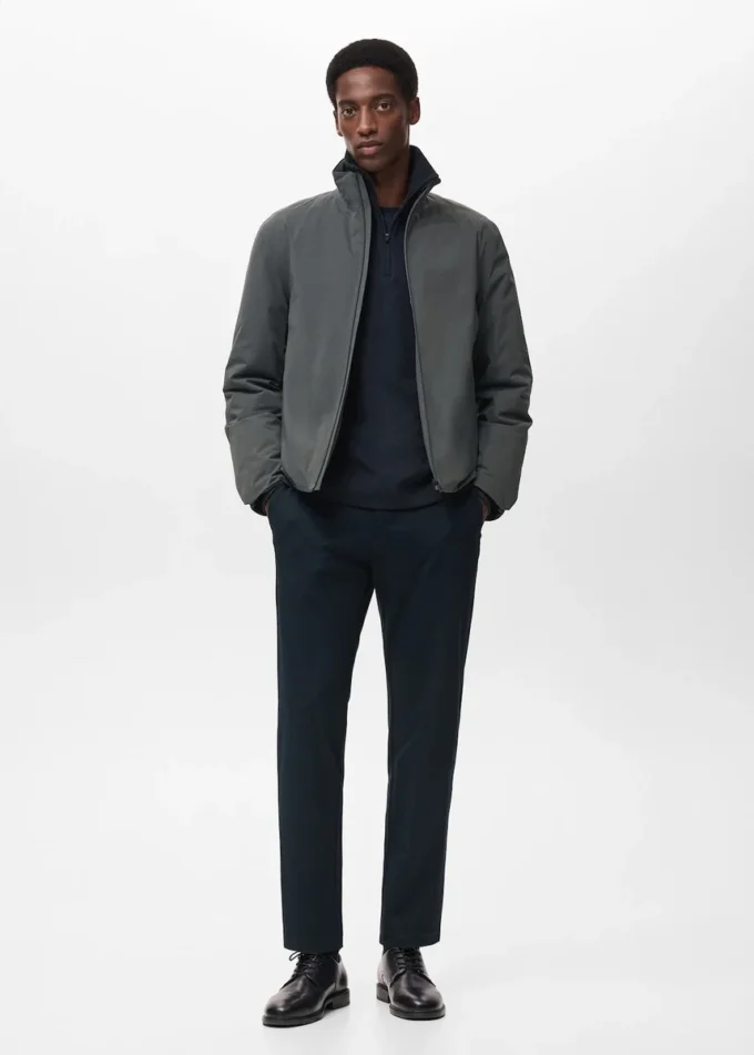 Elastické kalhoty slim fit se stahovací šňůrkou Elastické kalhoty slim fit se stahovací šňůrkou