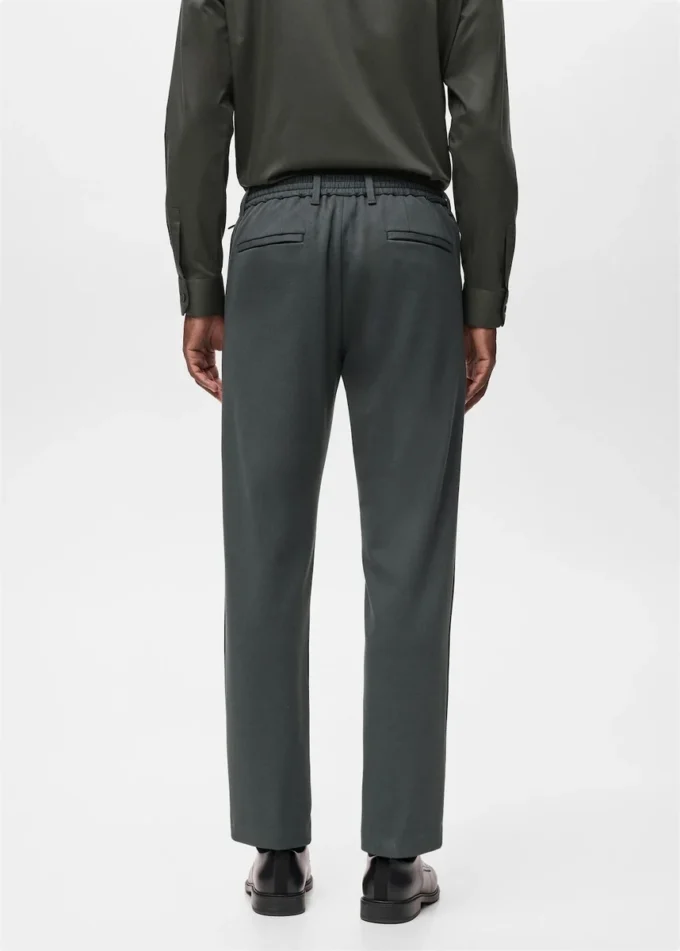 Elastické kalhoty slim fit se stahovací šňůrkou Elastické kalhoty slim fit se stahovací šňůrkou