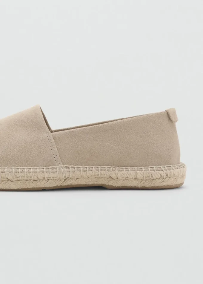 Espadrilky z jutového semiše Espadrilky z jutového semiše
