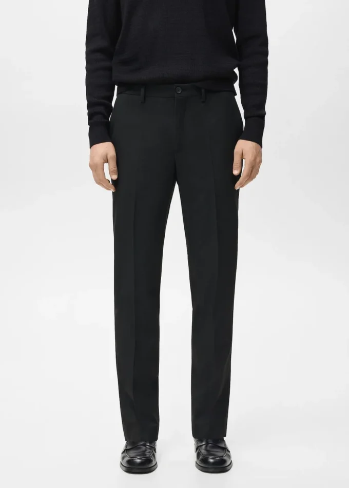 Flanelové kalhoty slim fit Flanelové kalhoty slim fit