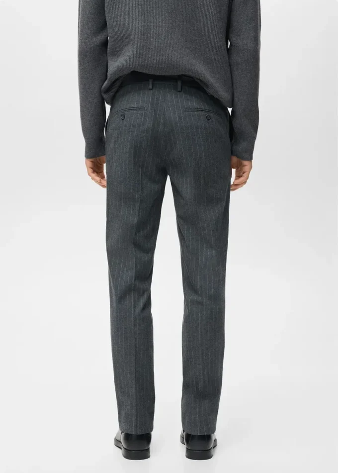 Flanelové kalhoty slim fit Flanelové kalhoty slim fit