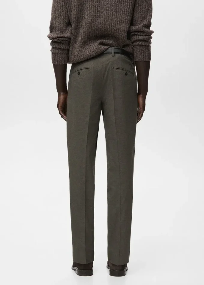 Flanelové kalhoty slim fit Flanelové kalhoty slim fit