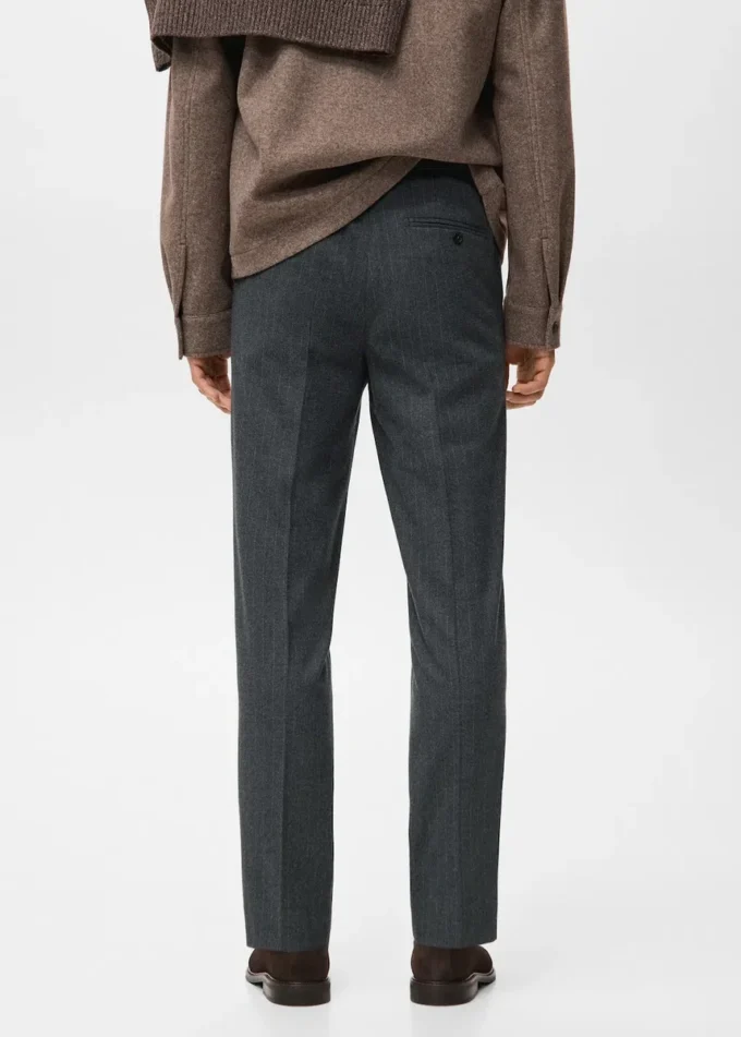 Flanelové kalhoty slim fit Flanelové kalhoty slim fit