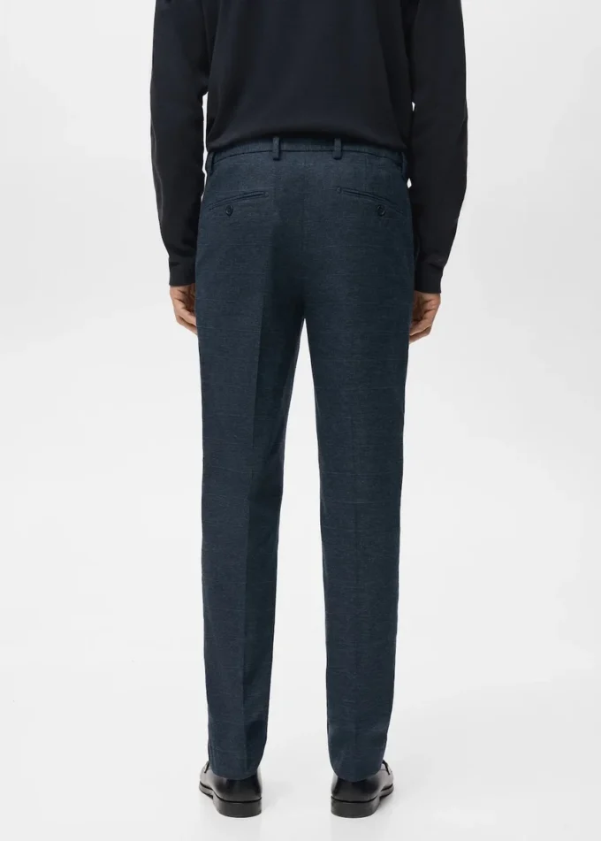 Flanelové kalhoty slim fit Flanelové kalhoty slim fit