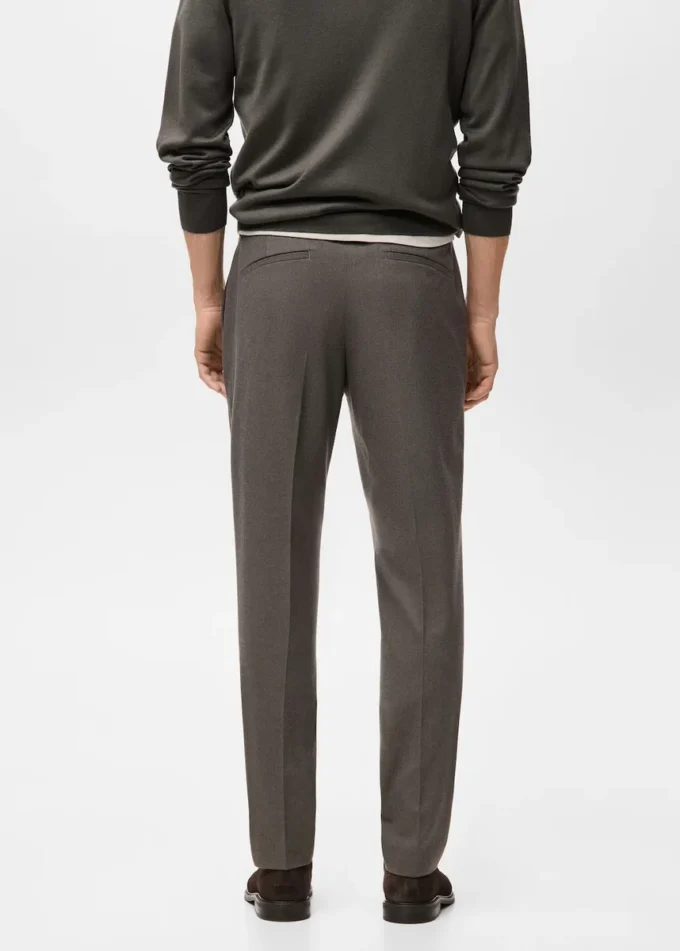 Flanelové kalhoty slim fit Flanelové kalhoty slim fit