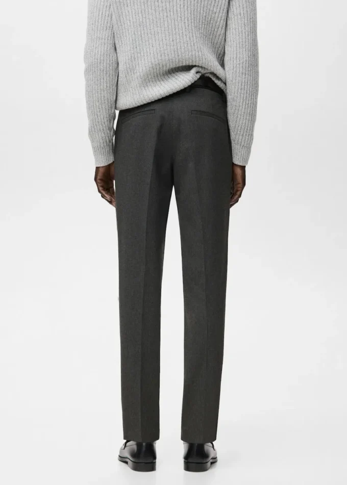 Flanelové kalhoty slim fit Flanelové kalhoty slim fit